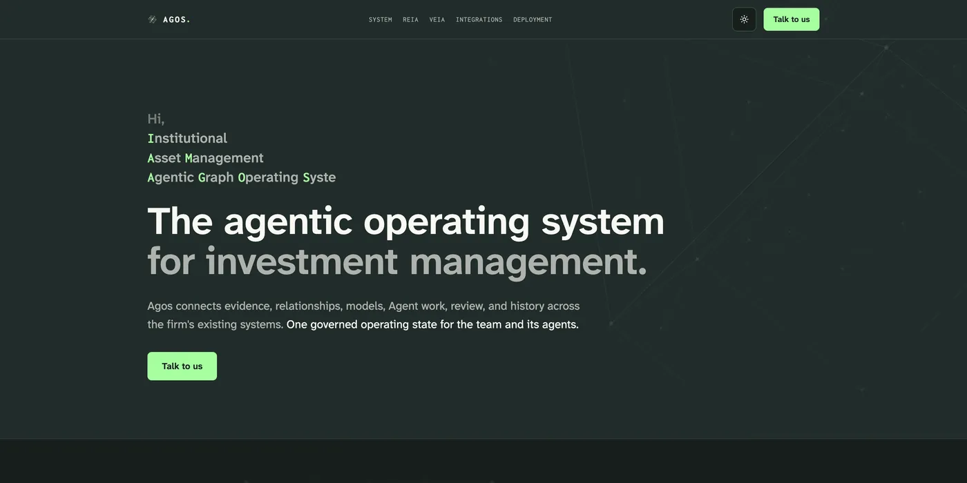 Agos agentic operating system