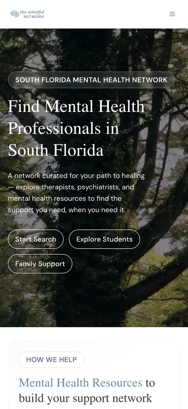 The Mindful Network on a phone