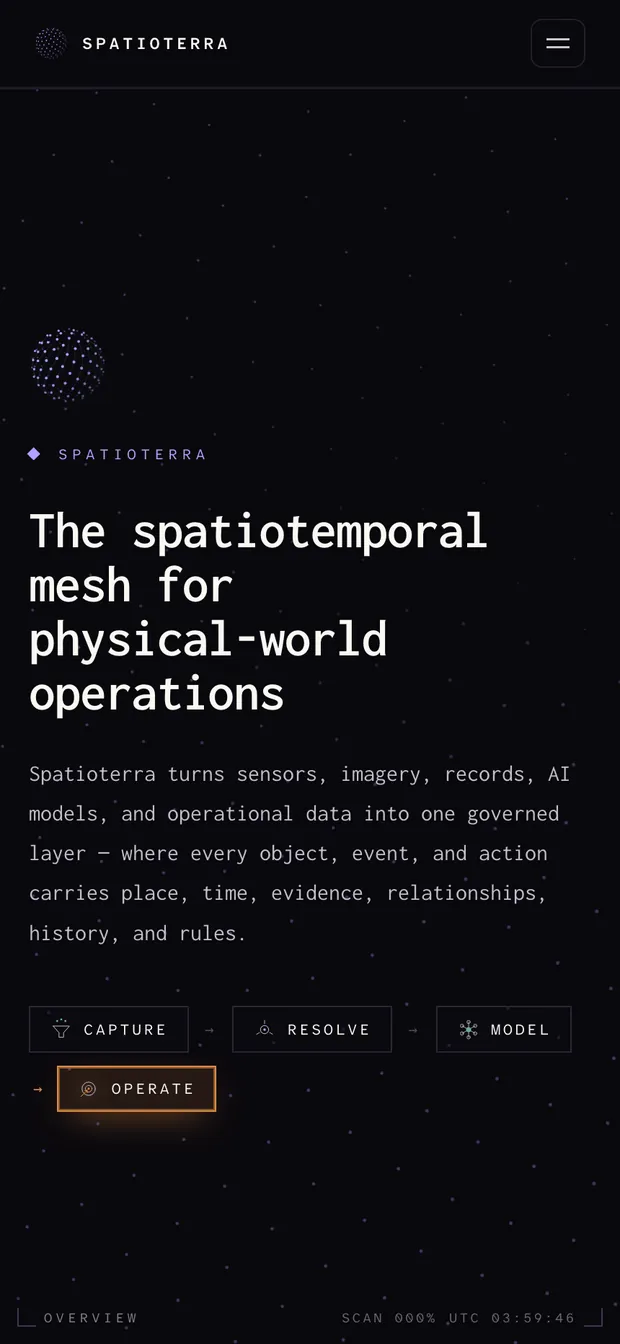 SpatioTerra on a phone